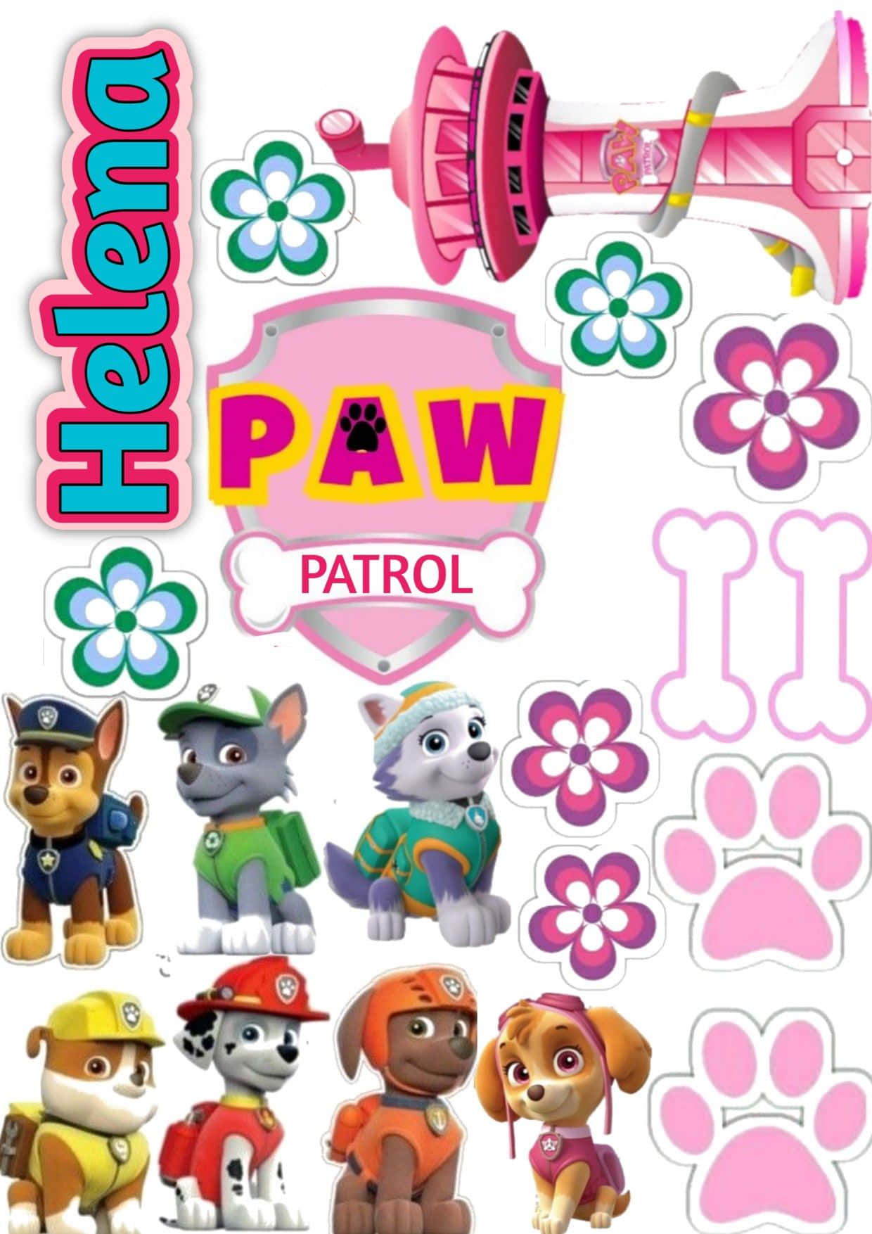 "Adventure is out there with Skye from Paw Patrol!" Wallpaper
