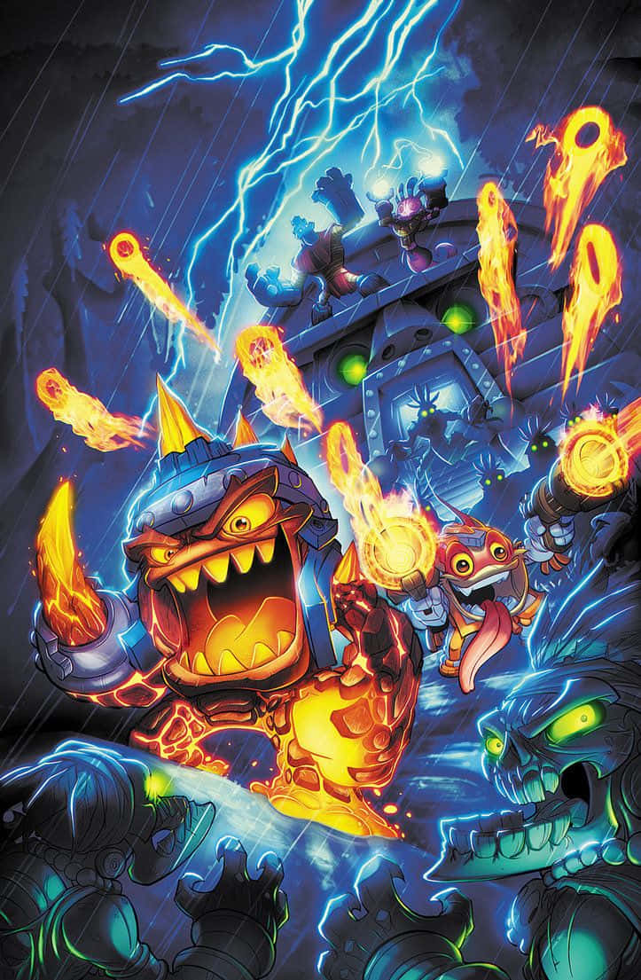 Friends Come Together To Play Skylanders Wallpaper