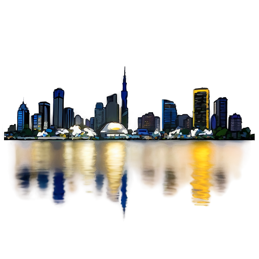 Skyline At Dawn Png 06202024 PNG