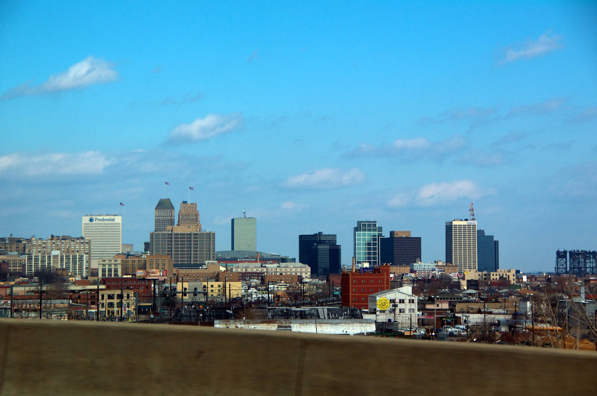 Skyline Of Downtown Newark New Jersey Wallpaper
