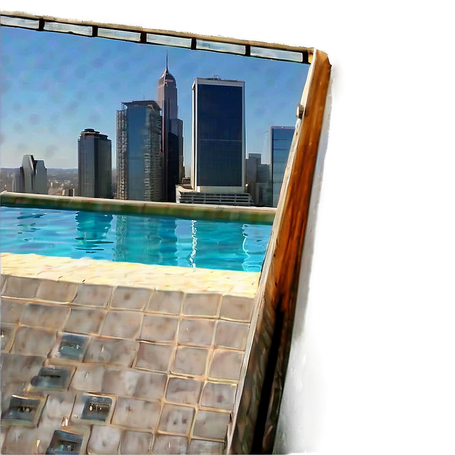 Skyline View Swimming Pool Png 18 PNG