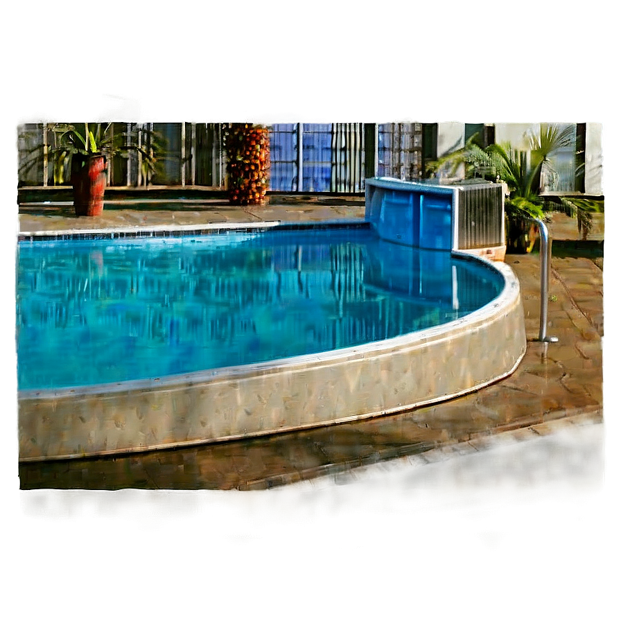 Skyline View Swimming Pool Png Kob74 PNG