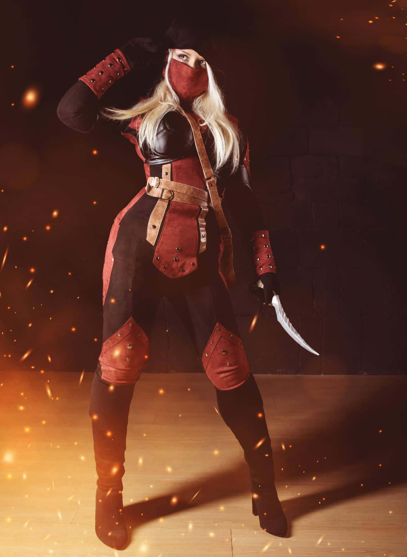 The fierce Astrid, leader of the Dark Brotherhood in Skyrim Wallpaper