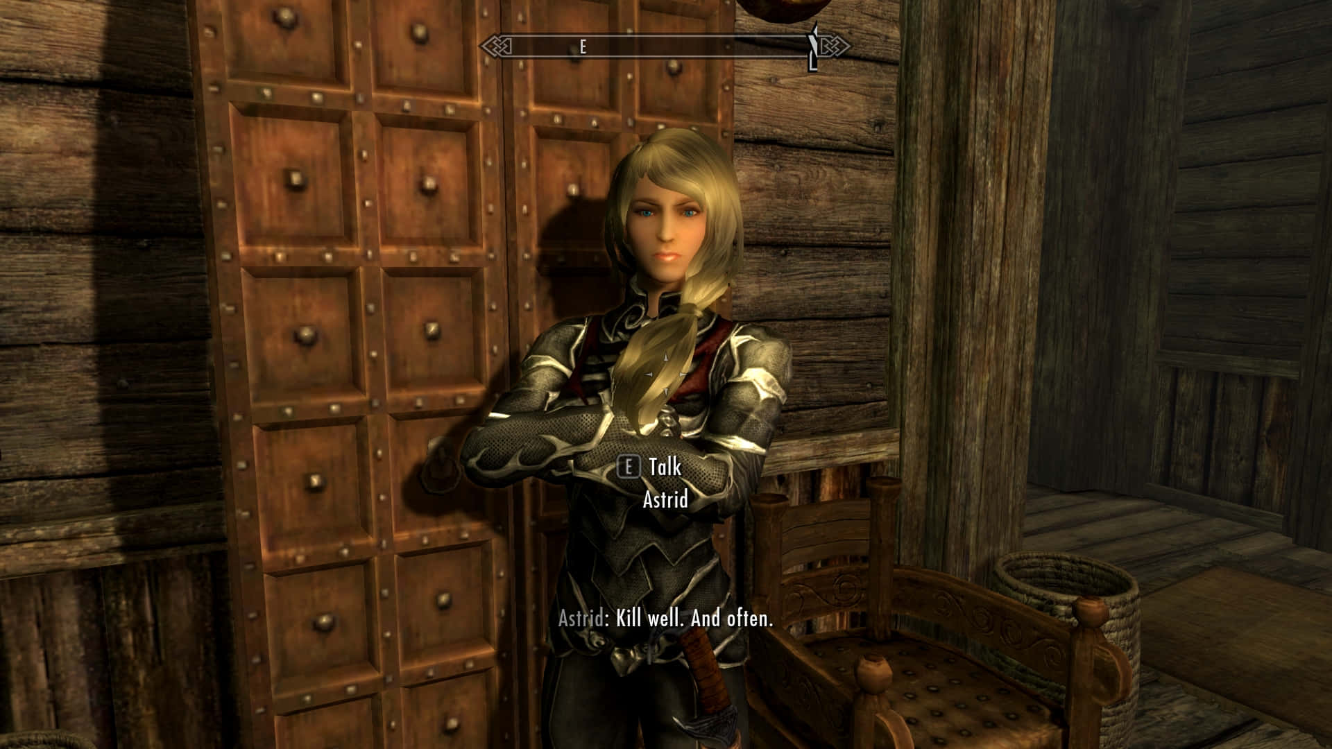 Astrid, the elusive leader of the Dark Brotherhood in Skyrim Wallpaper