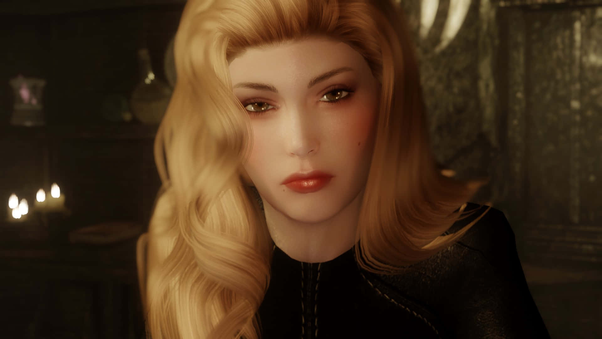 Astrid, the mysterious leader of the Dark Brotherhood in Skyrim Wallpaper
