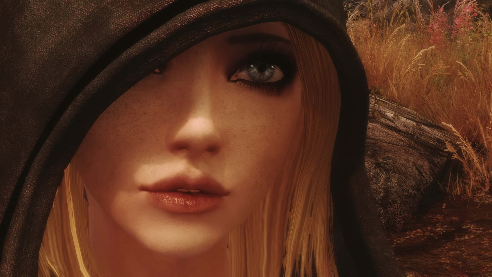 Astrid - The Enigmatic Leader of the Dark Brotherhood in Skyrim Wallpaper