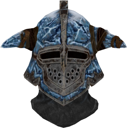 Skyrim Blue Iron Helmet PNG