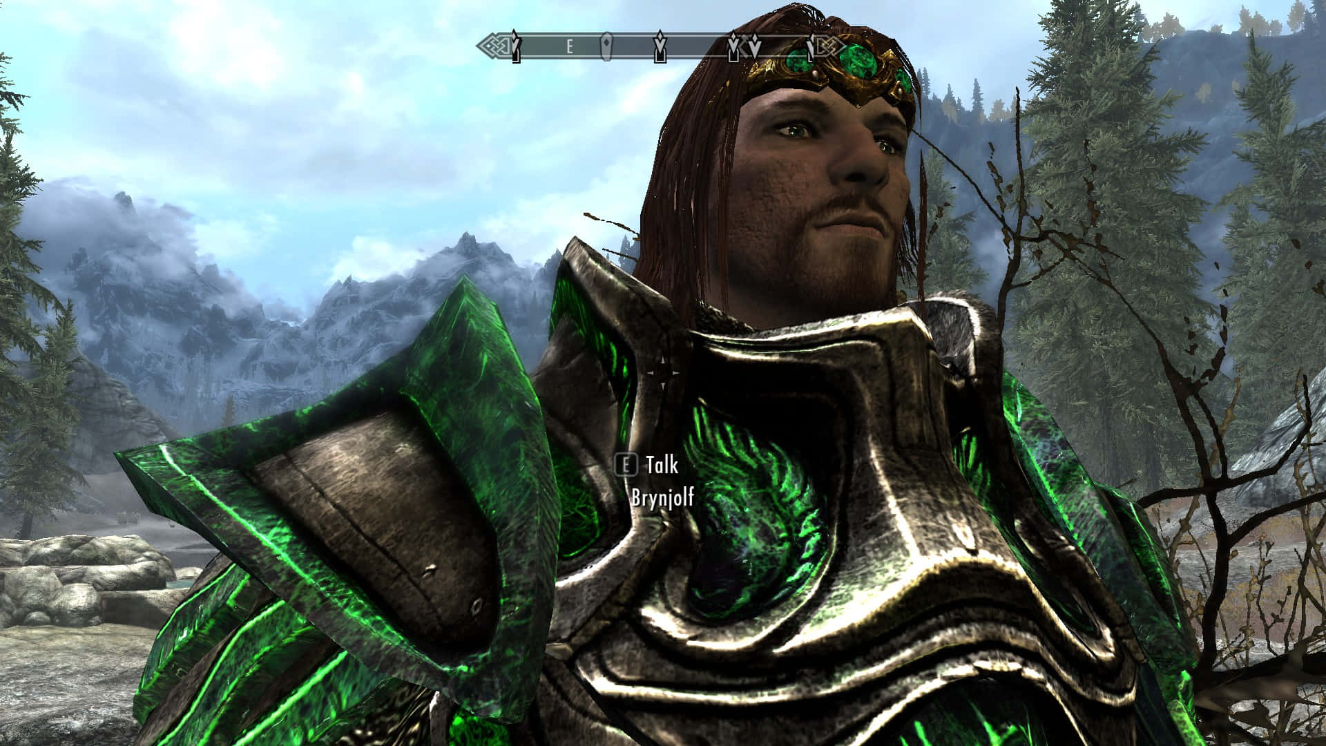 Brynjolf, the master thief of Thieves Guild in the captivating world of Skyrim Wallpaper