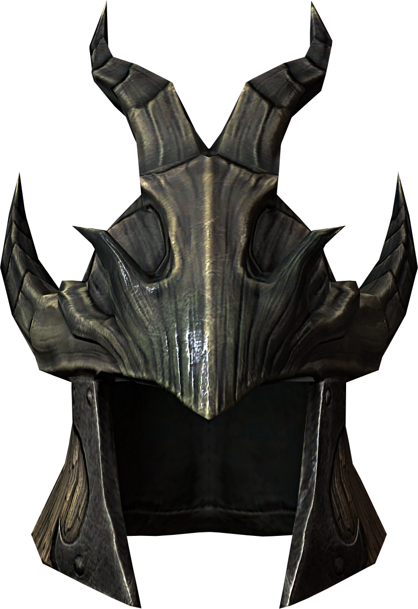 Skyrim Daedric Helmet3 D Render PNG