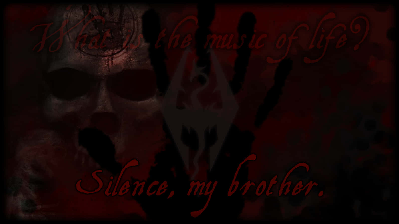 Uncover the secrets of the Dark Brotherhood with the Elder Scrolls: Skyrim Wallpaper