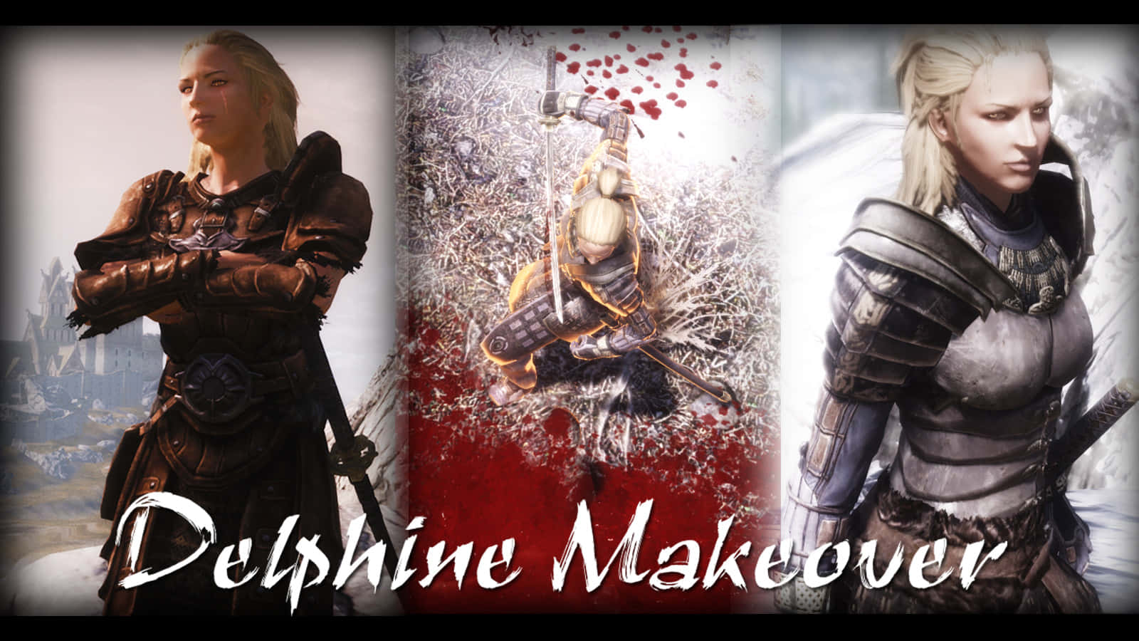 Delphine, the Blades agent in disguise, prepared for action in The Elder Scrolls V: Skyrim. Wallpaper