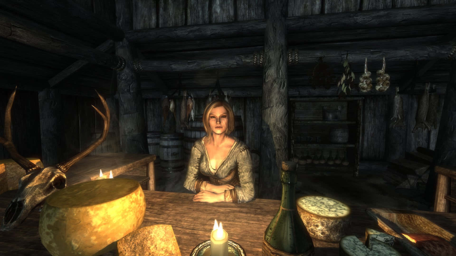 Delphine,la Miembro De La Hoja En Acción En The Elder Scrolls V: Skyrim. Fondo de pantalla