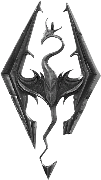 Download Skyrim Dragon Symbol.png | Wallpapers.com