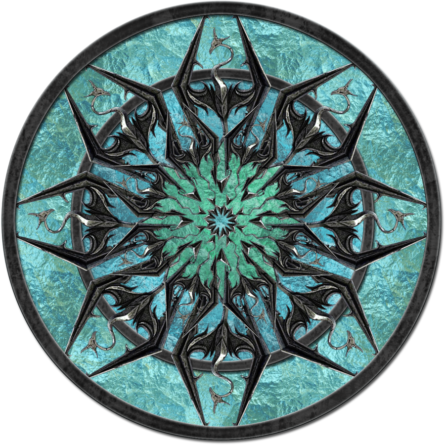 Skyrim Inspired Mandala Art PNG