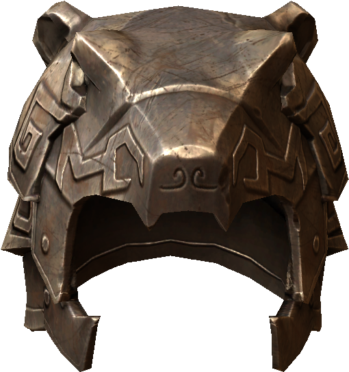 Skyrim Iron Helmet3 D Render PNG