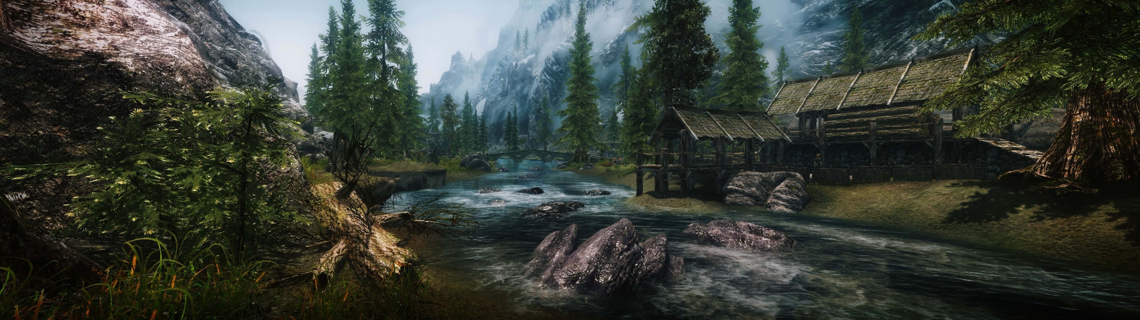 Welcome to the forgotten lands of Skyrim! Wallpaper