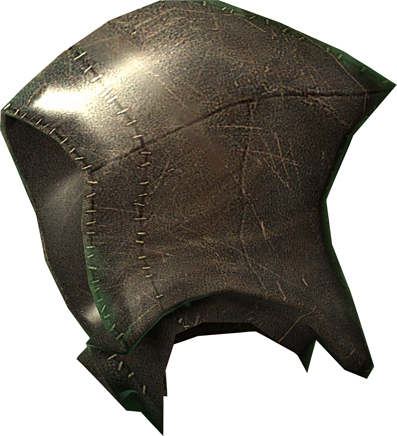 Skyrim Leather Helmet3 D Model PNG