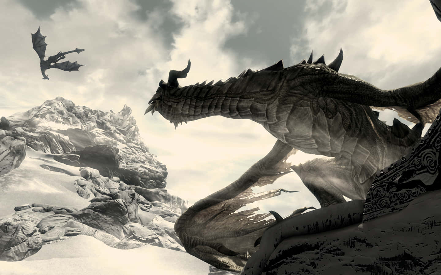 Paarthurnax - The Ancient Dragon of Skyrim Wallpaper