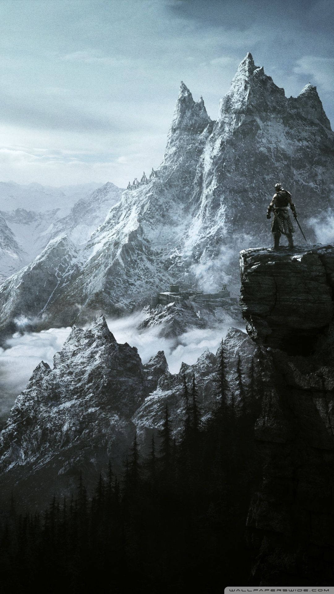 Travel the lands of Skyrim with the official Skyrim Phone Wallpaper