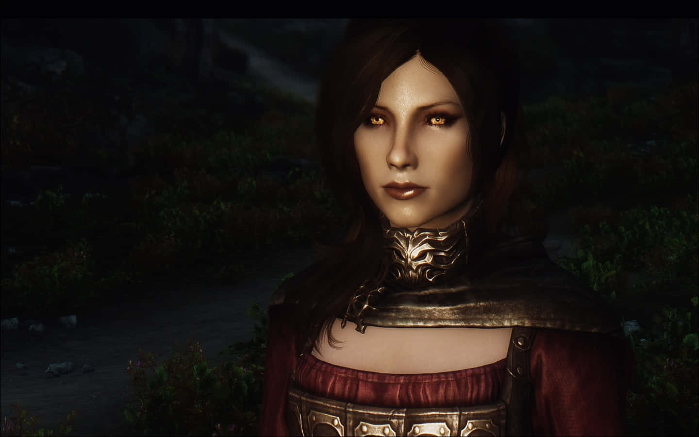 Serana, the mysterious vampire from Skyrim Wallpaper