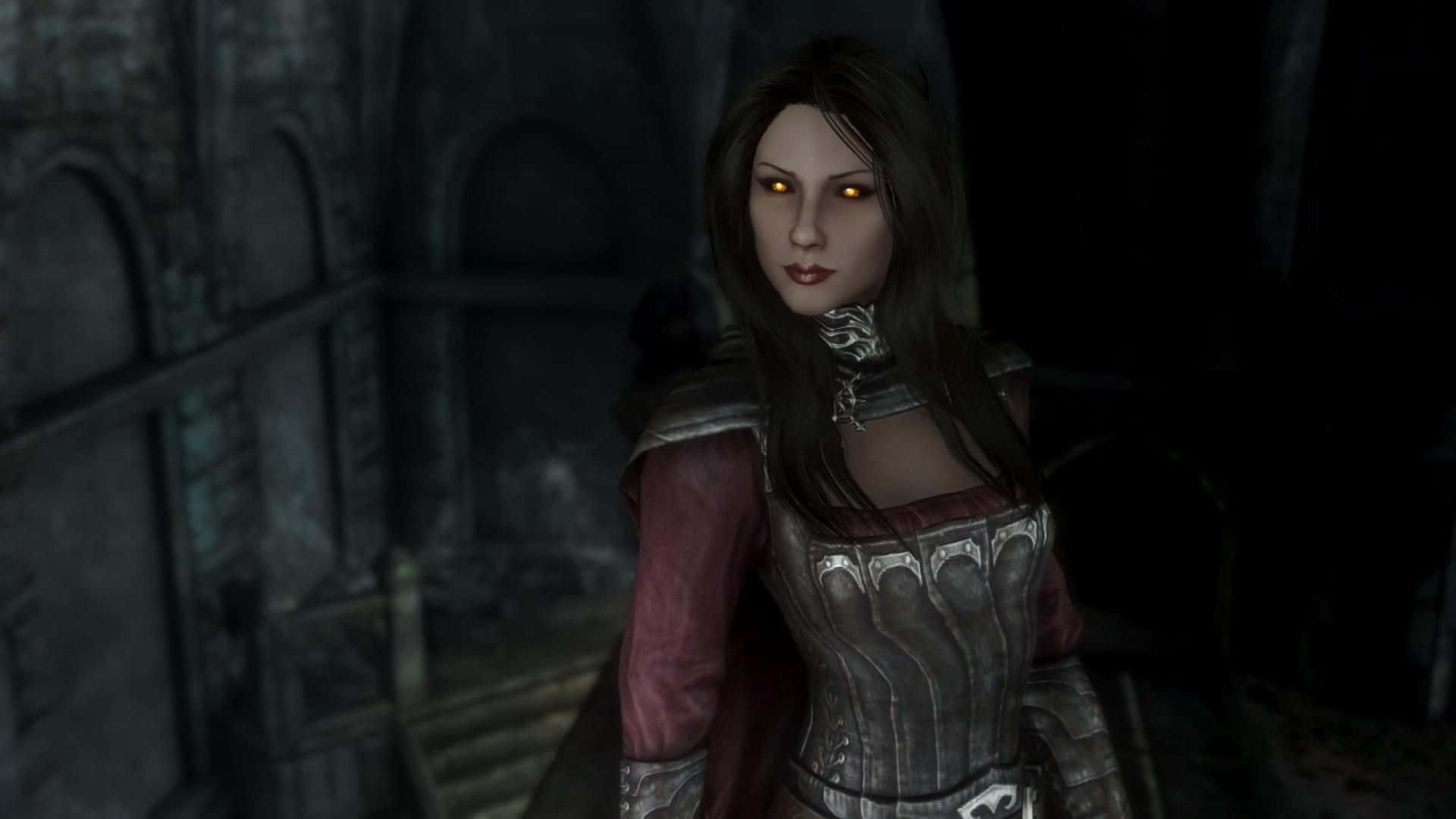 Serana, the enigmatic vampire from Skyrim Wallpaper