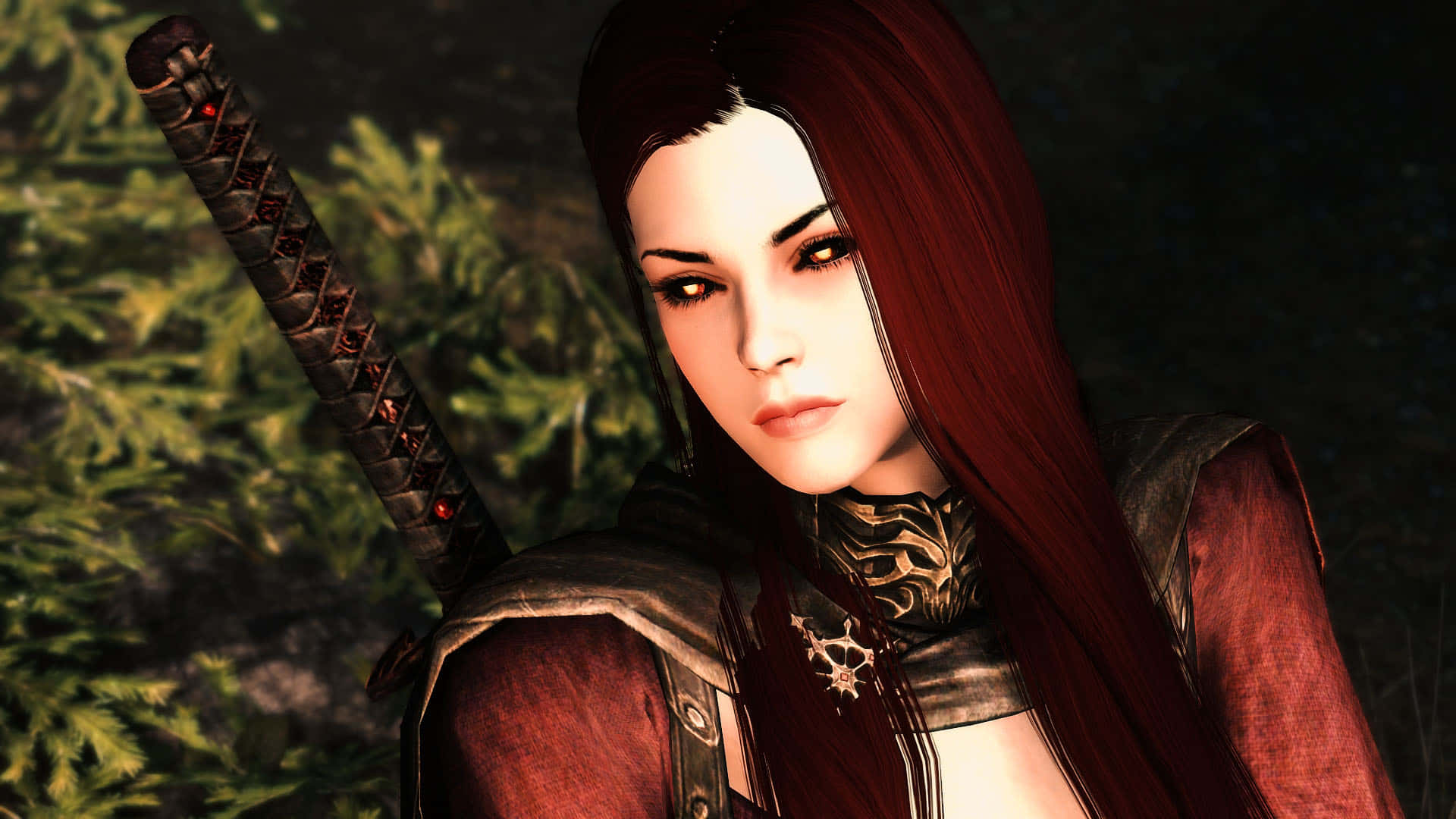 Download Serana The Ancient Vampire In Skyrim Wallpaper