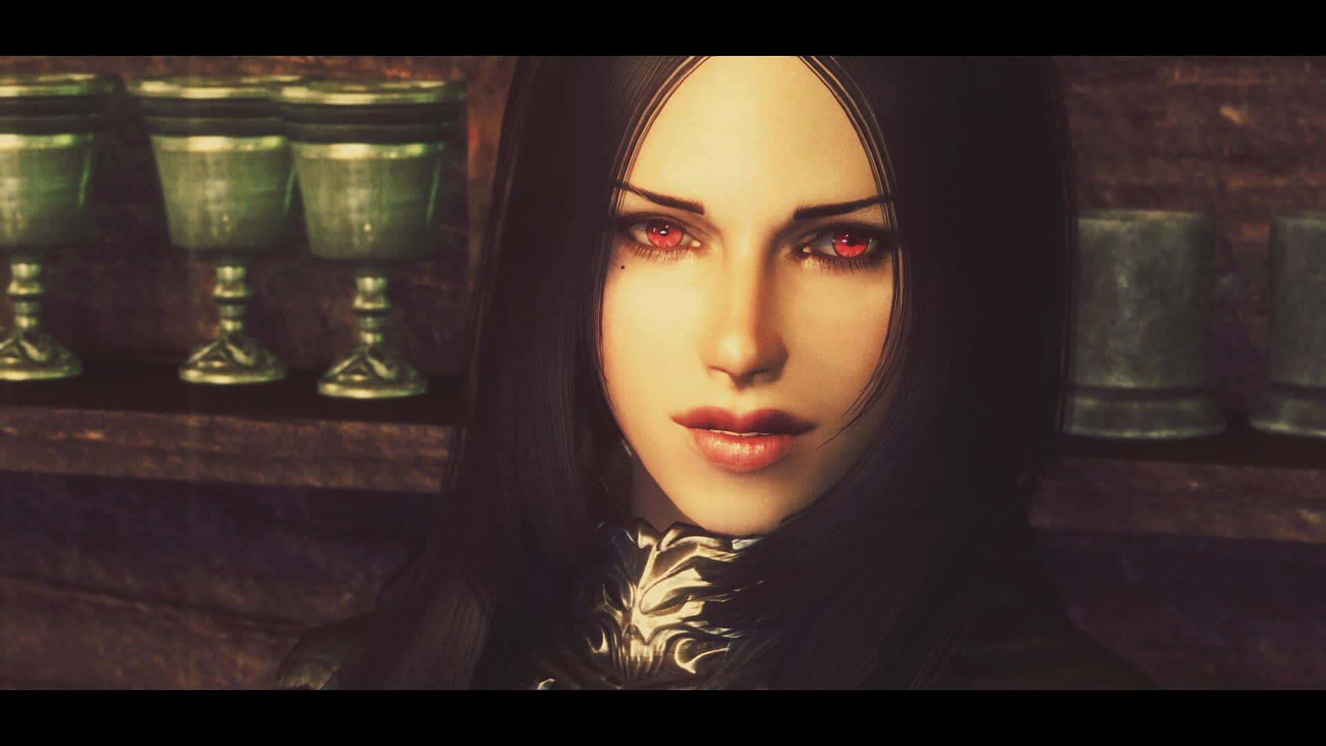 Serana, the Vampire Companion in Skyrim Wallpaper