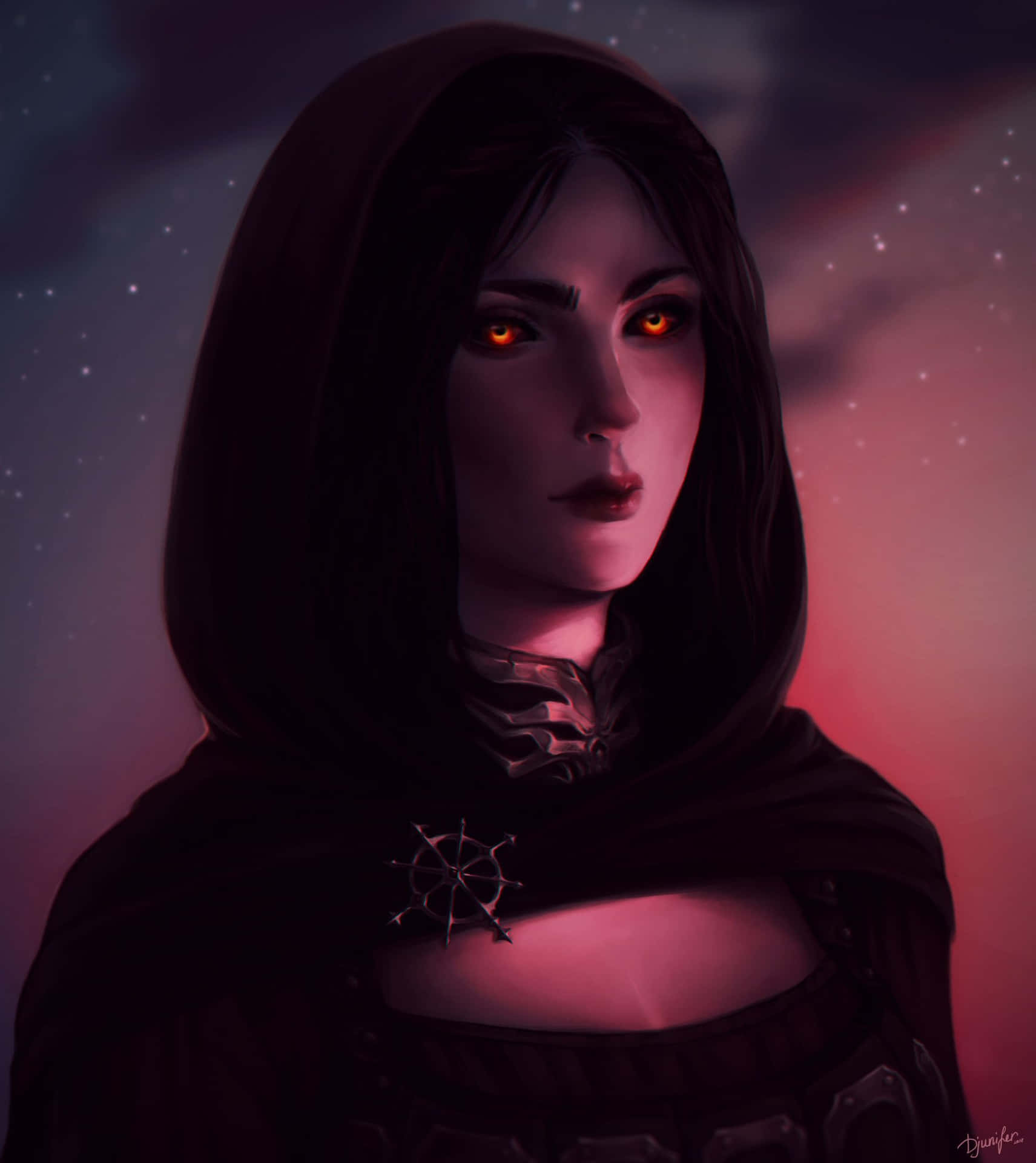 Serana, the Vampire Follower from Skyrim Wallpaper