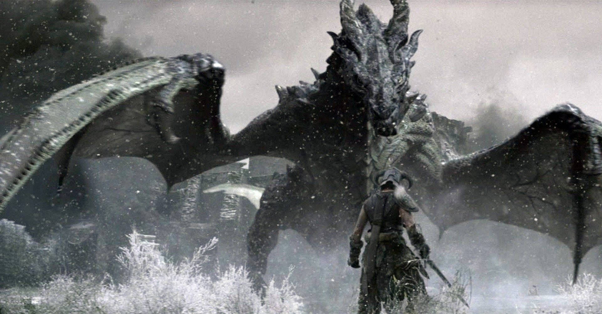 Image  Travel Through an Epic Fantasy World with Skyrim Ultra HD Wallpaper