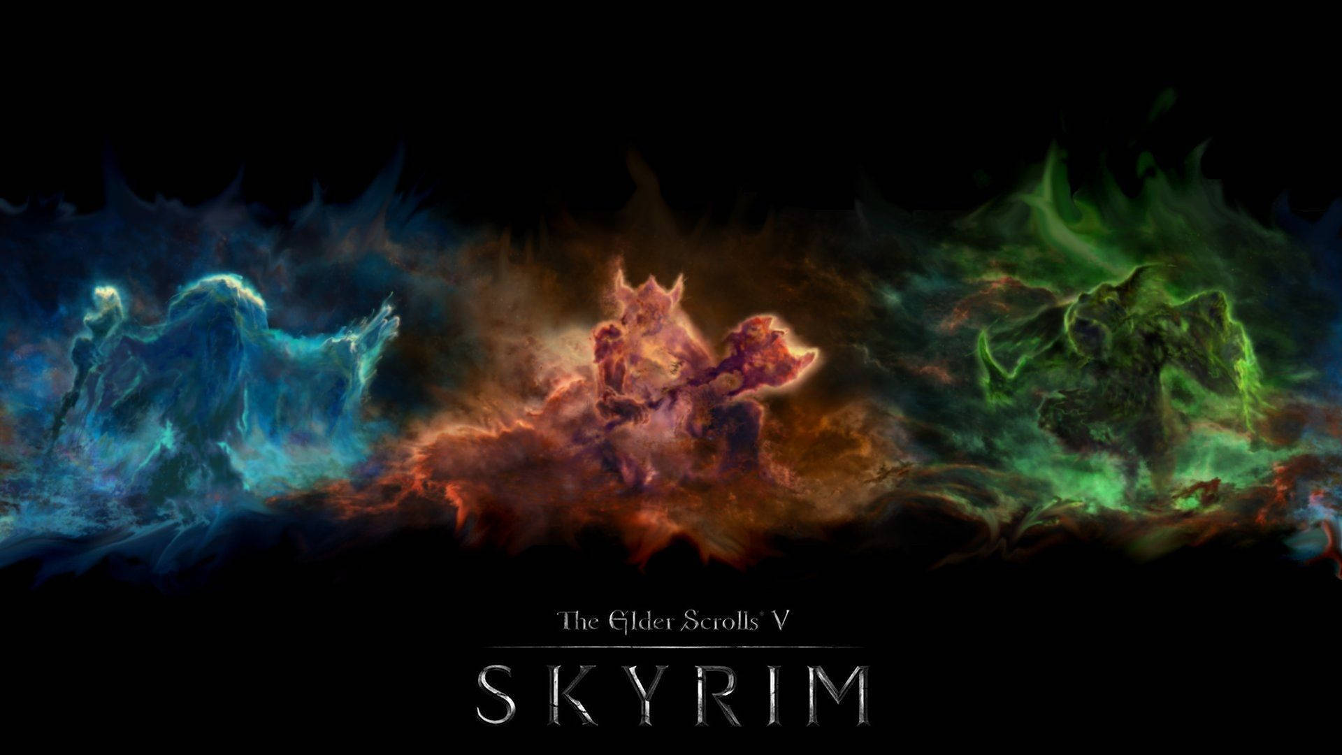 Udlev et verden af fantasy i Skyrim Ultra HD tapet. Wallpaper
