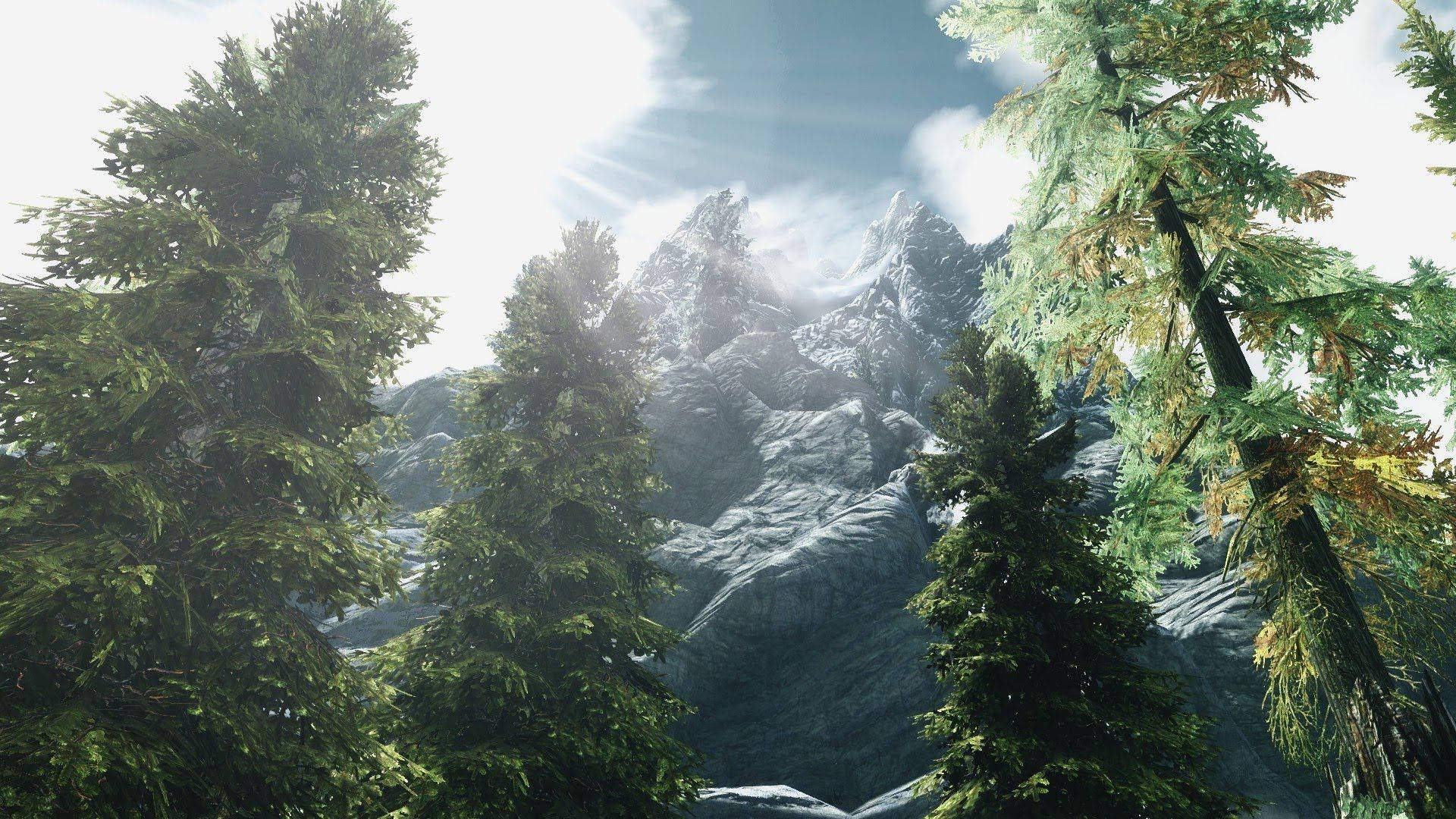 Udforsk det magiske verden i Skyrim i Ultra HD! Wallpaper