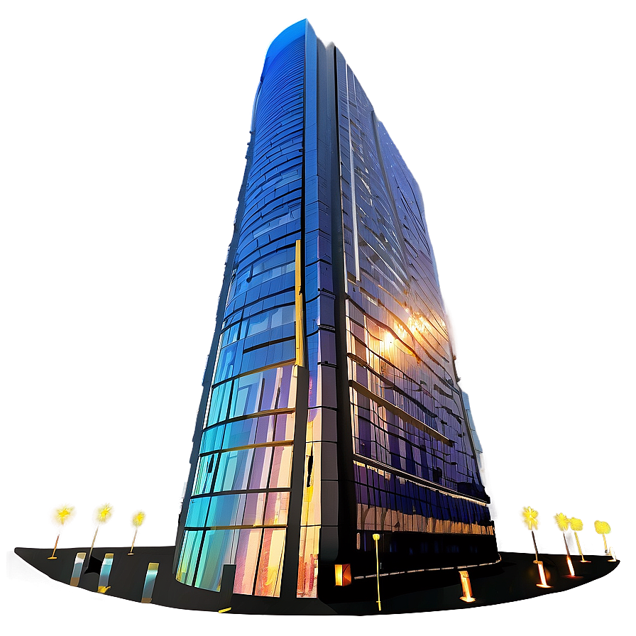 Skyscraper At Sunset Png Okf71 PNG