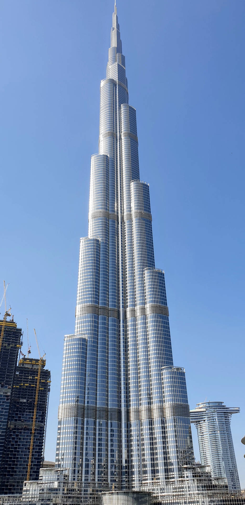 Skyskraber Burj Khalifa Fuld Visning Wallpaper