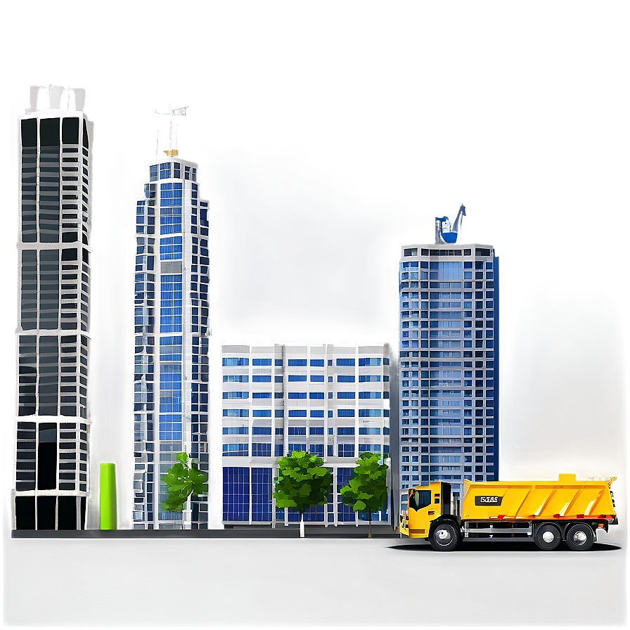 Skyscraper Construction Site Png Icg PNG
