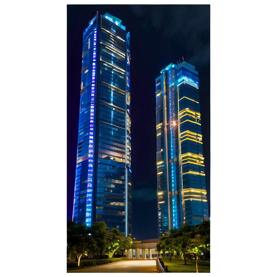 Skyscraper Illumination Png Nxk7 PNG