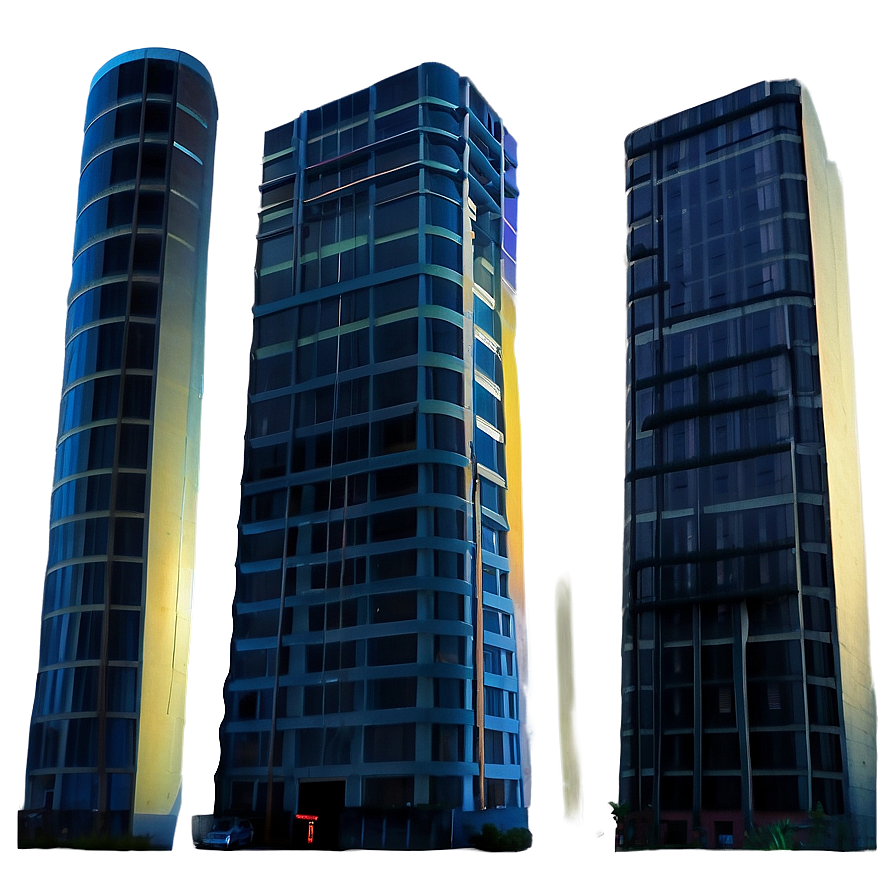 Skyscraper In Fog Png 05212024 PNG