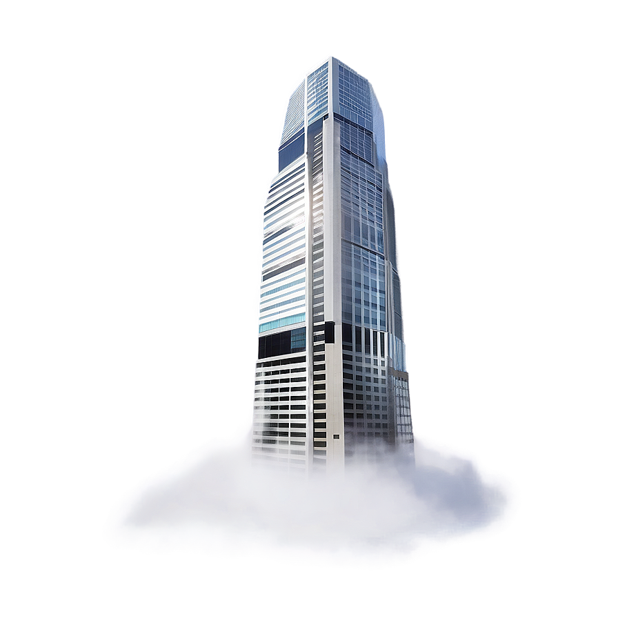 Skyscraper In Fog Png 72 PNG