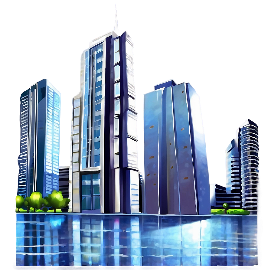 Skyscraper In Rain Png Hqu7 PNG
