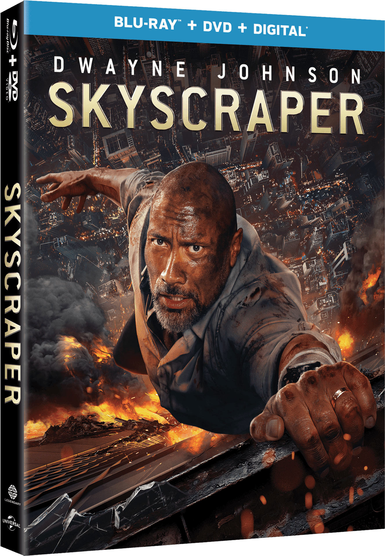 Skyscraper Movie Blu Ray Cover PNG