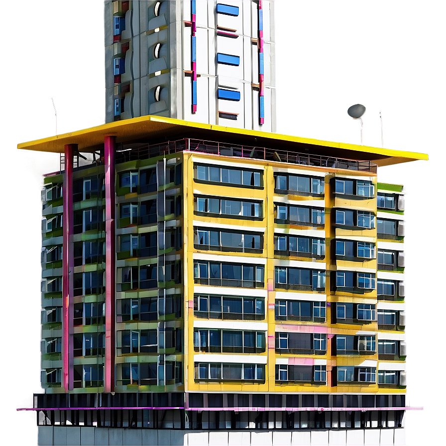 Skyscraper With Helipad Png 05212024 PNG