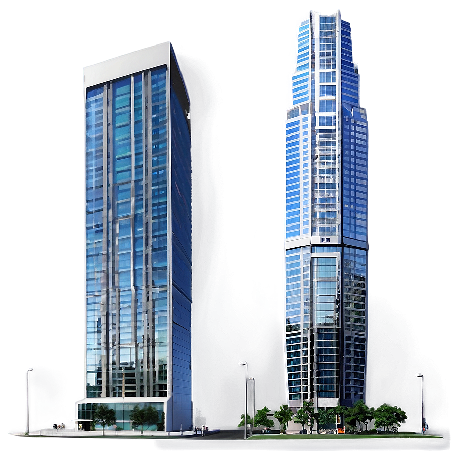 Skyscraper With Public Plaza Png 05212024 PNG