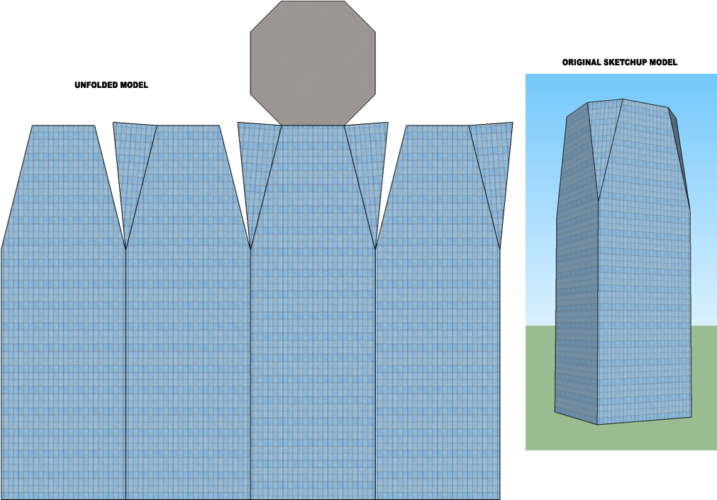 Skyscraper3 D Model Comparison PNG