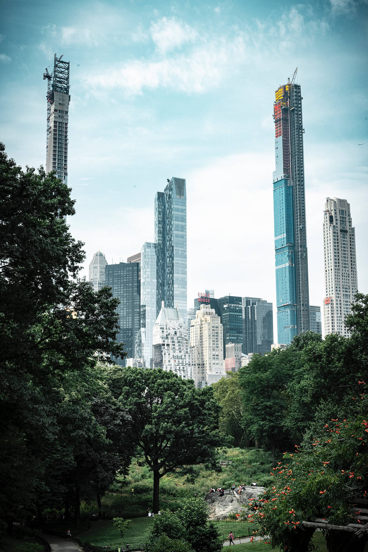 Skyscrapers Outside Central Park Wallpaper