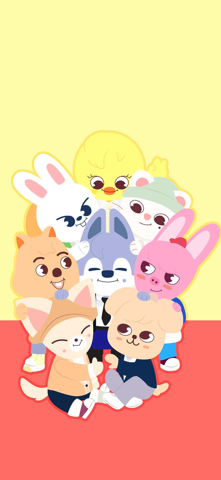 Skzoo_ Characters_ Group_ Illustration Wallpaper