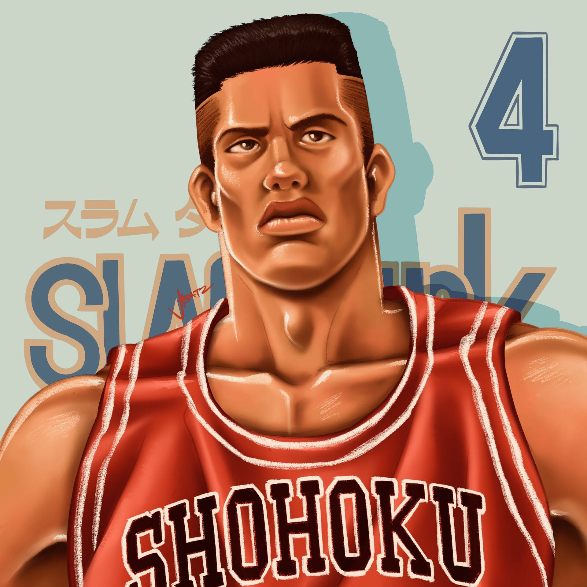 Slam Dunk Captain Akagi Wallpaper
