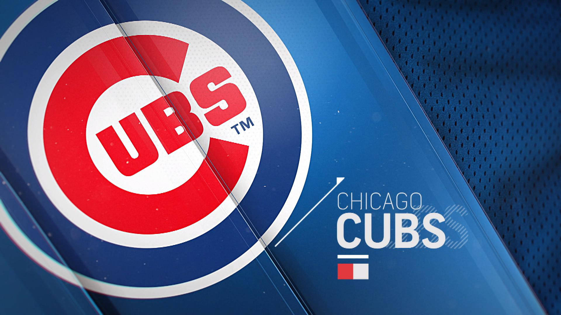 Slant Chicago Cubs Logo Wallpaper
