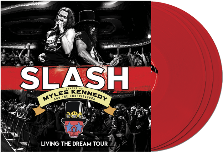 Slash Living The Dream Tour Vinyl Album Cover PNG