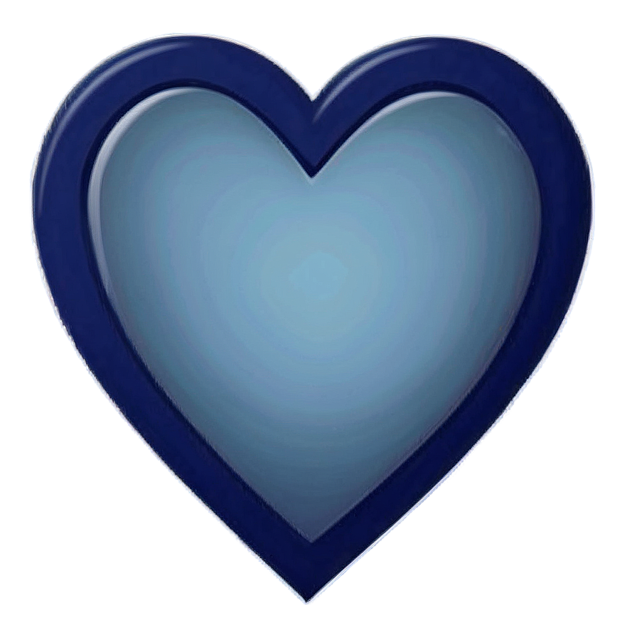 Slate Blue Heart Icon Png 15 PNG