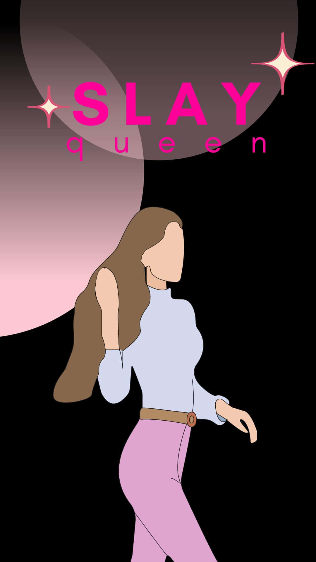 Slay Queen Stylish Illustration Wallpaper