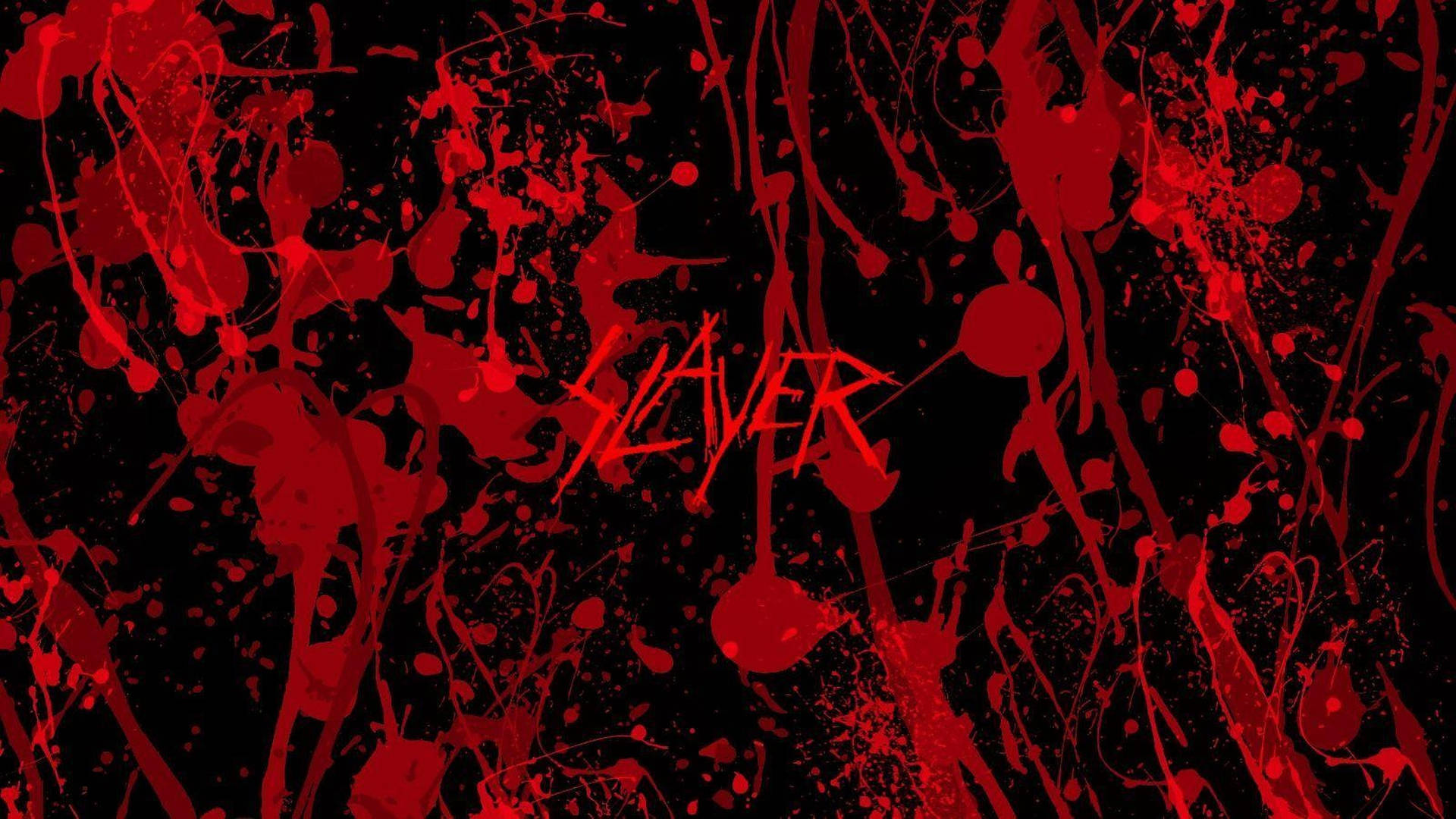 Slayer Blood Splatters Artwork Wallpaper